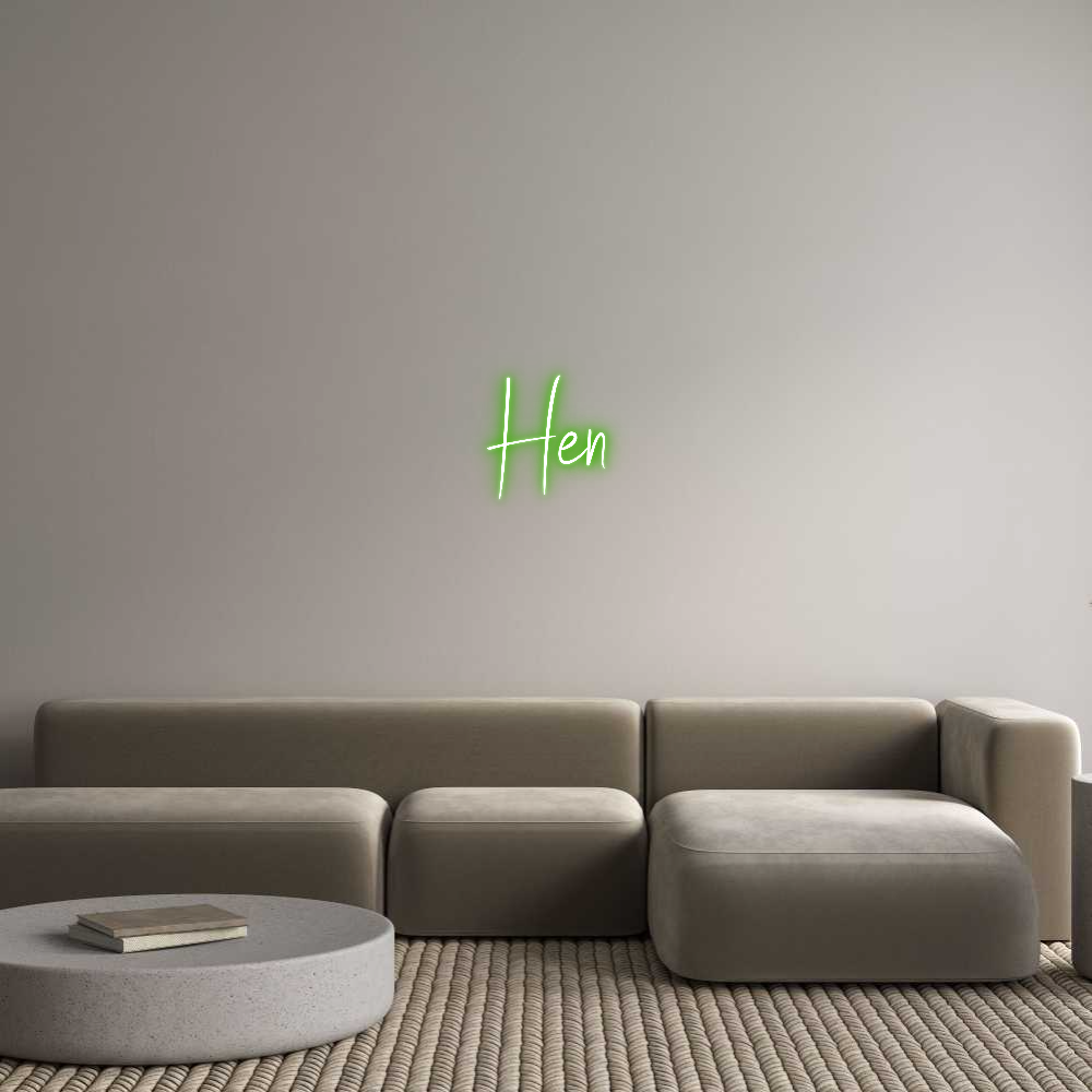 Custom Neon Sign Online Editor Hen