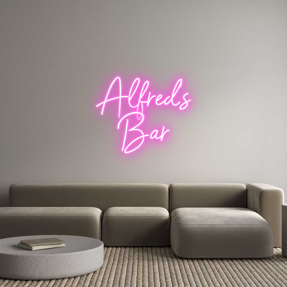 Custom Neon Sign Online Editor Alfred's
Bar