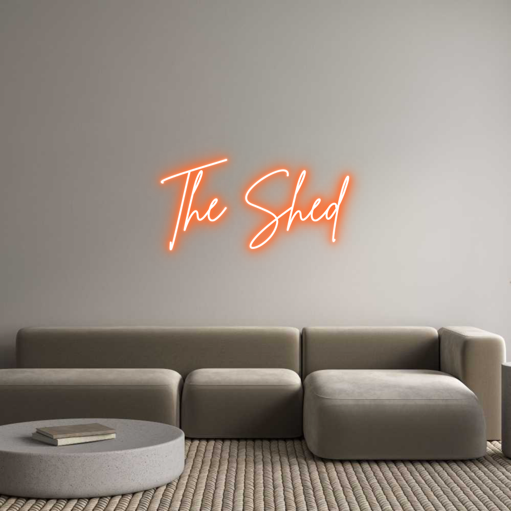 Custom Neon Sign Online Editor The Shed