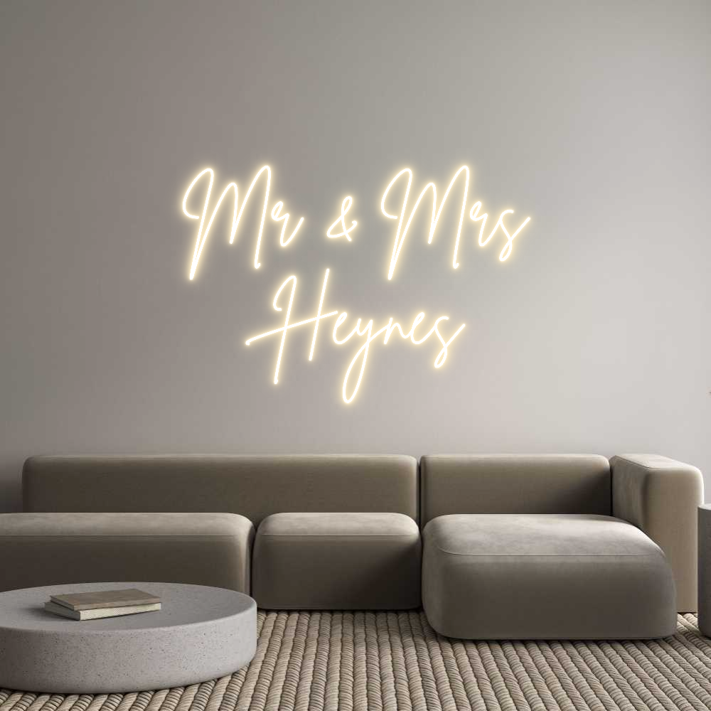 Custom Neon Sign Online Editor Mr & Mrs
Hey...