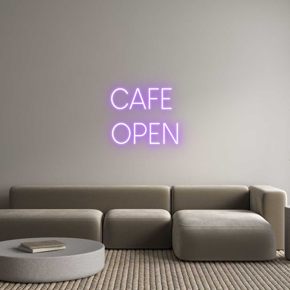 Custom Neon Sign Online Editor CAFE 
OPEN