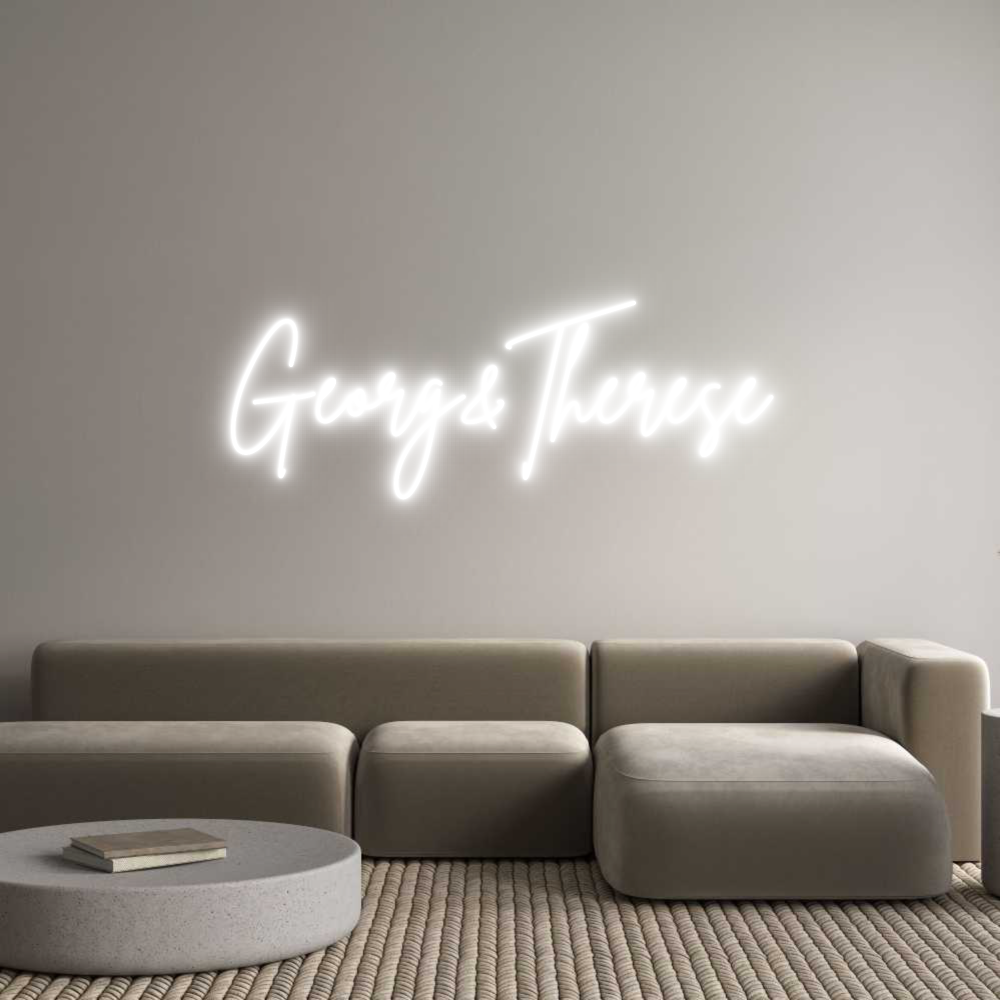 Custom Neon Sign Online Editor Georg&Therese