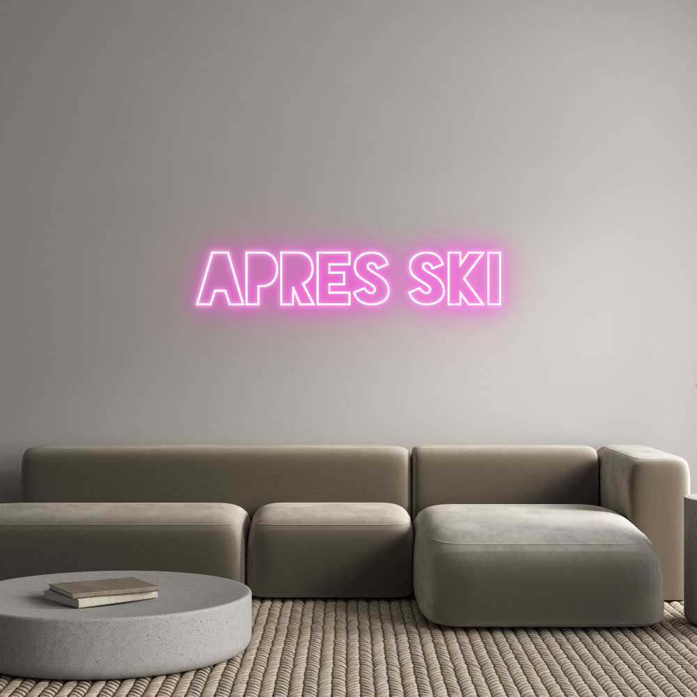 Custom Neon Sign Online Editor APRES SKI