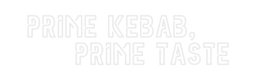 Custom Neon Sign Online Editor Prime Kebab,
...