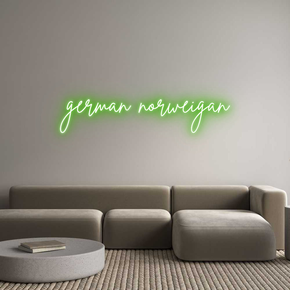 Custom Neon Sign Online Editor german norwei...