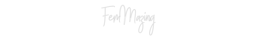 Custom Neon Sign Online Editor FemMazing