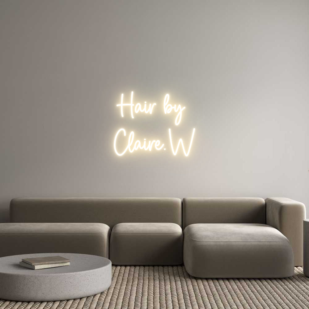 Custom Neon Sign Online Editor Hair by 
Cla...