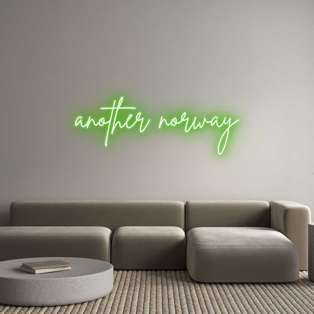 Custom Neon Sign Online Editor another norway