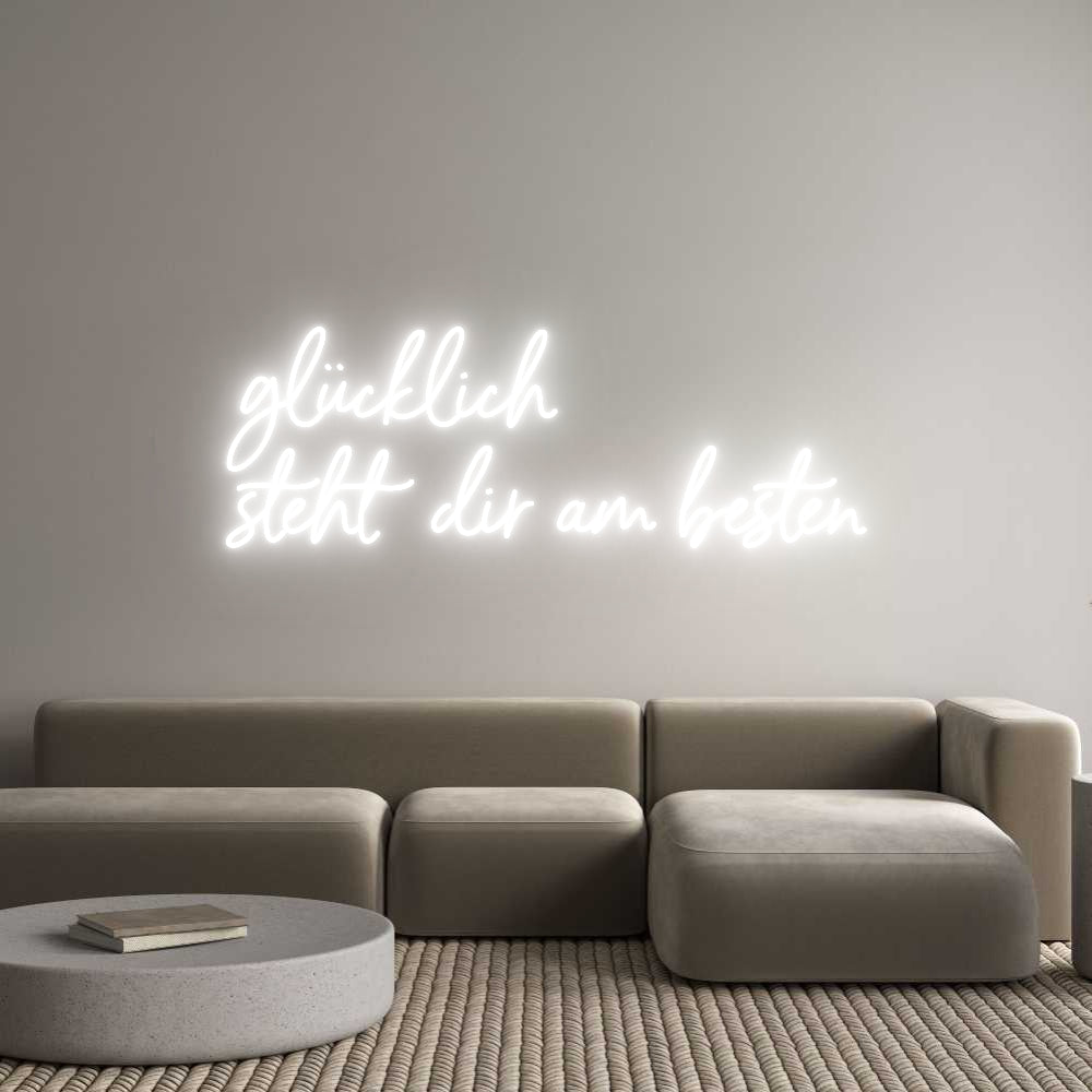 Custom Neon Sign Online Editor glücklich
st...