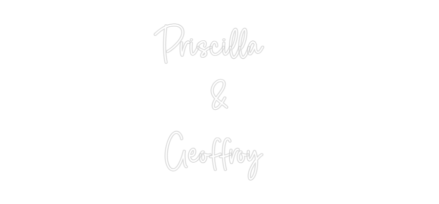 Custom Neon Sign Online Editor Priscilla  
...