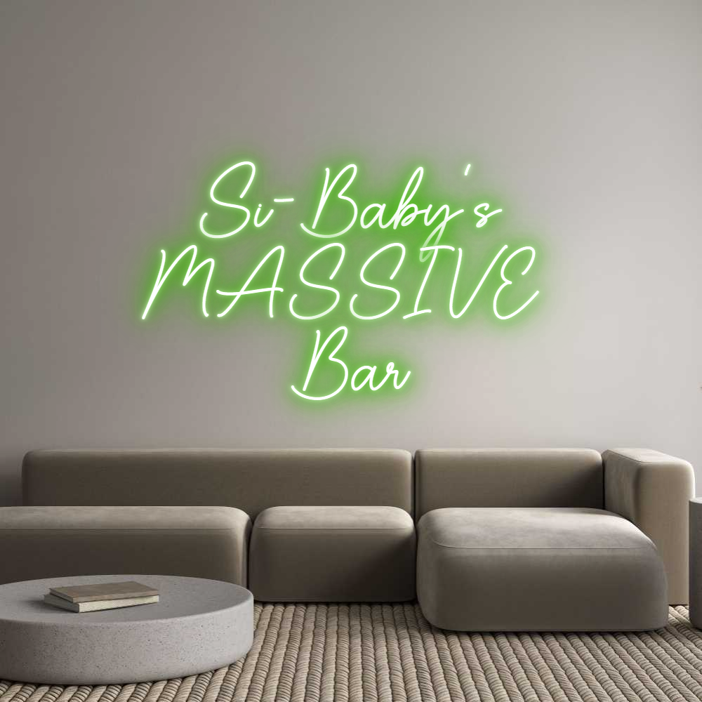 Custom Neon Sign Online Editor Si-Baby's
MA...