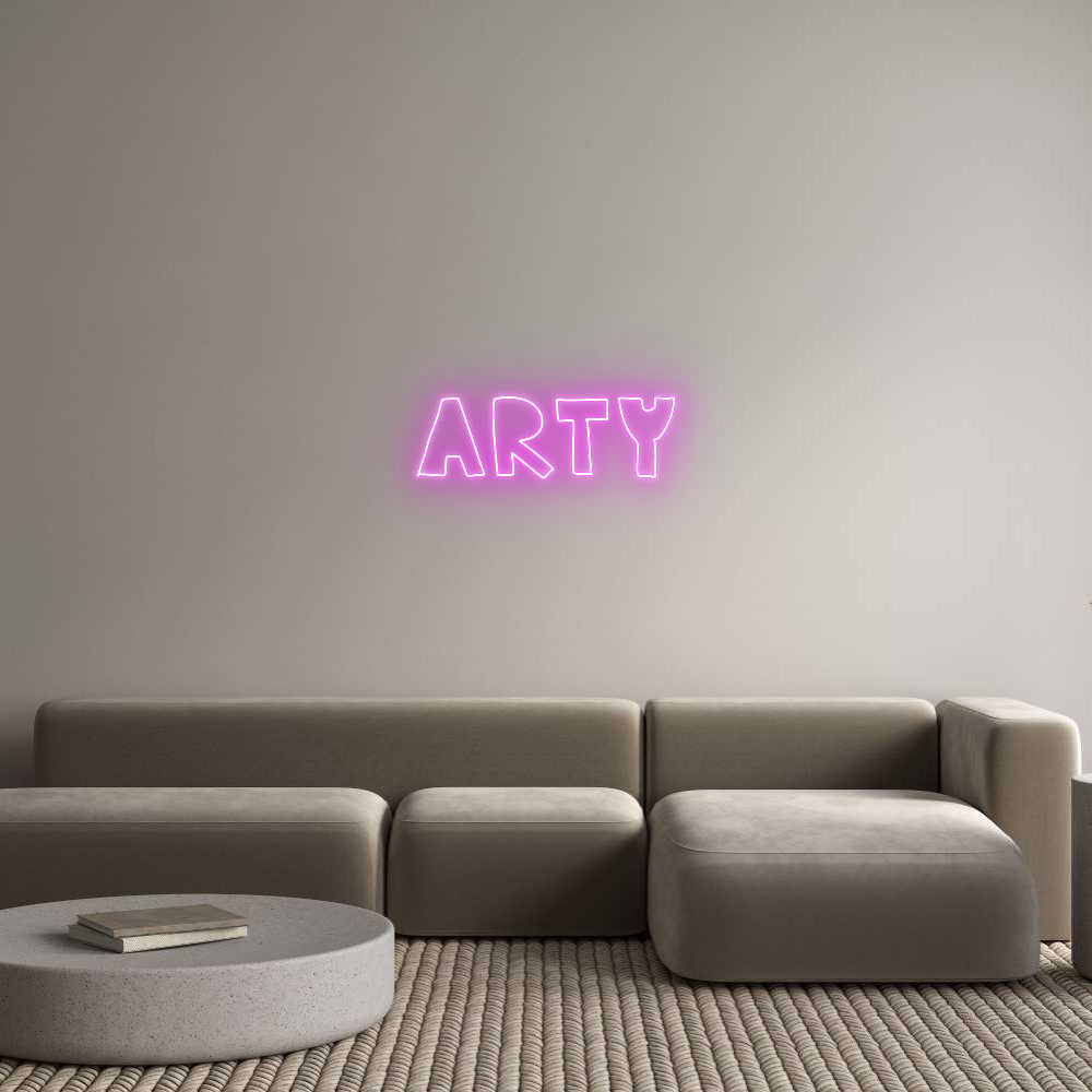 Custom Back Lit Neon Sign Online Editor ARTY