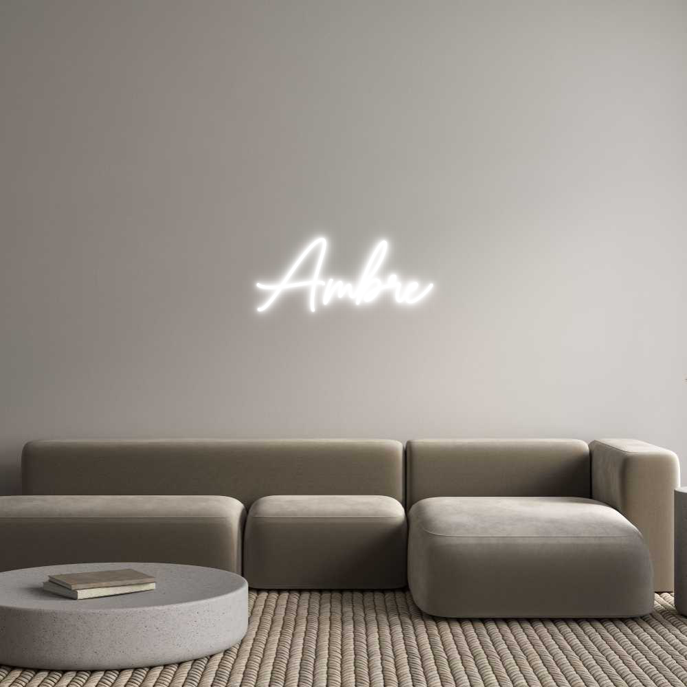 Custom Neon Sign Online Editor Ambre