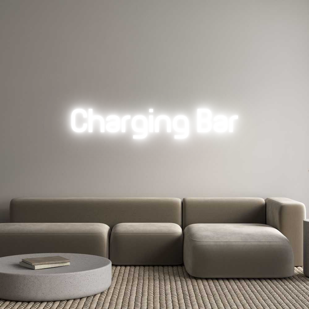 Custom Neon Sign Online Editor Charging Bar