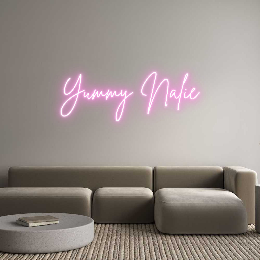 Custom Neon Sign Online Editor Yummy Nalie