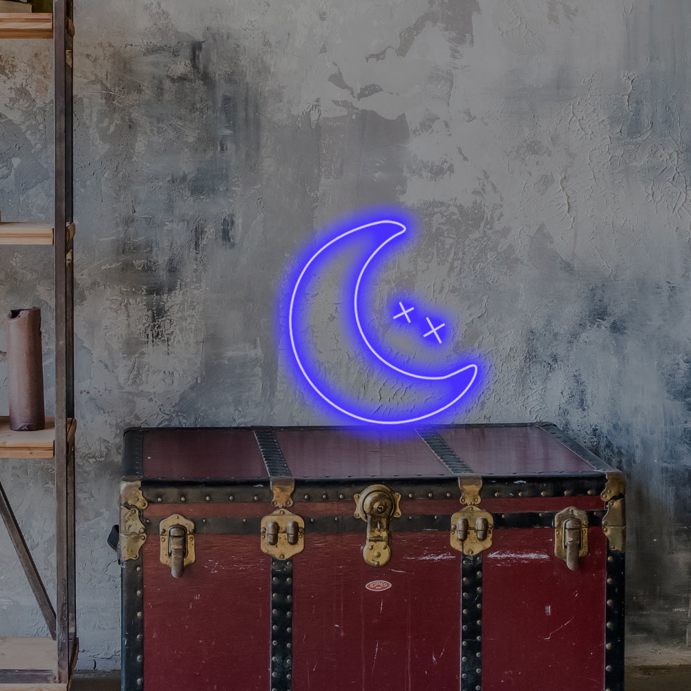 Moon LED Desktop Neon Sign  - Planet Neon Made in London Neon Signs