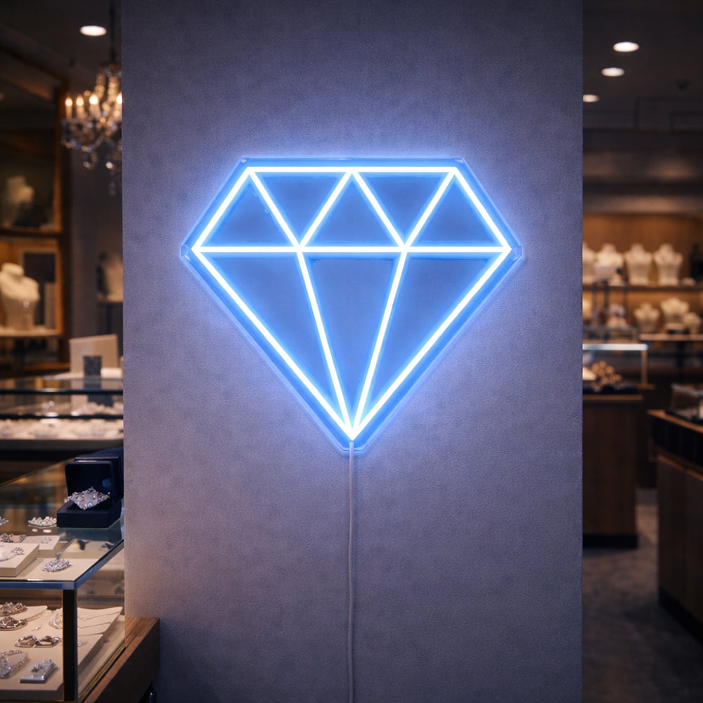 Diamond LED Neon Sign - Planet Neon Made in London Neon Signs