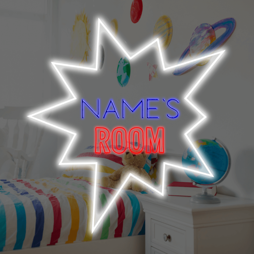 Pop Art with Name Part Custom LED Neon Sign