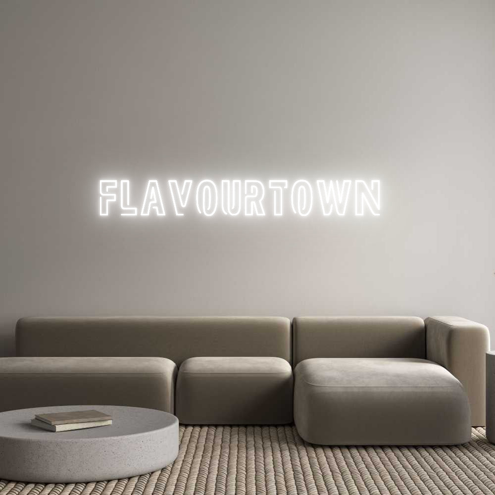 Custom Neon Sign Online Editor FLAVOURTOWN