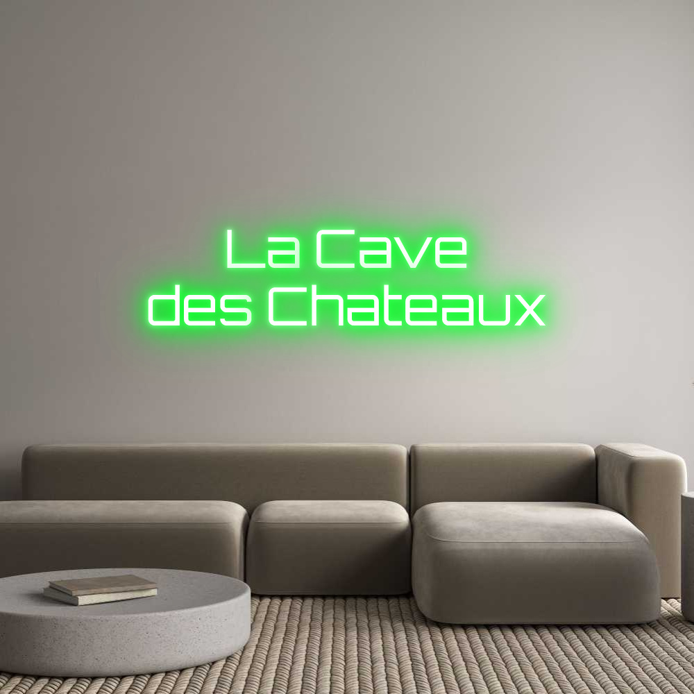 Custom Back Lit Neon Sign Online Editor La Cave
des ...