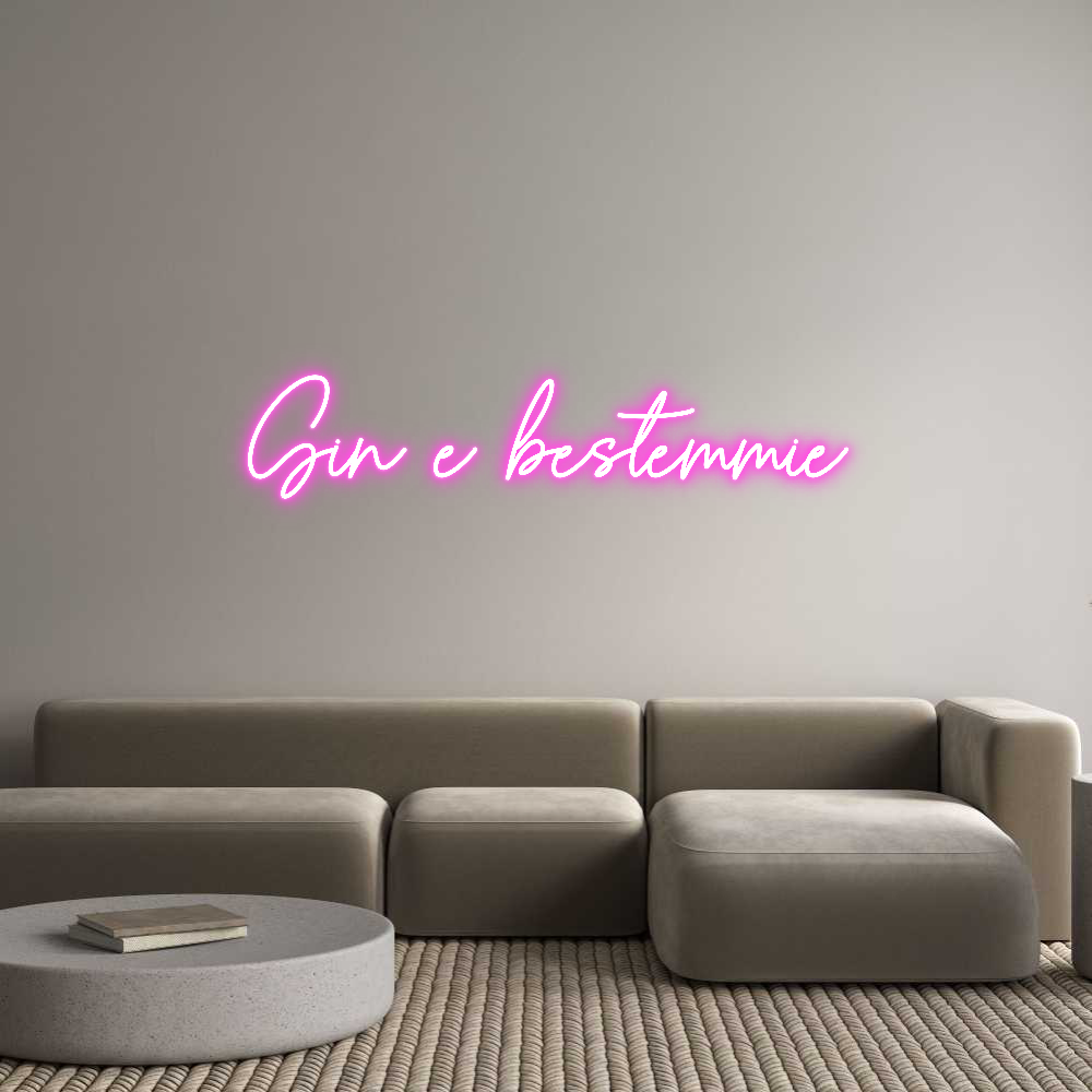 Custom Neon Sign Online Editor Gin e bestemmie