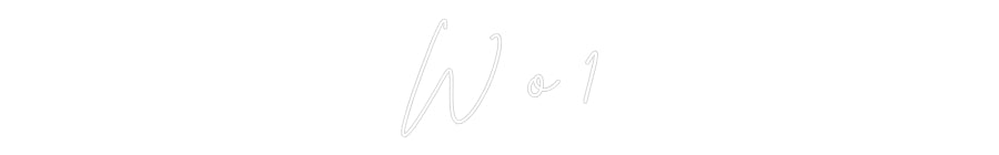 Custom Neon Sign Online Editor W o 1