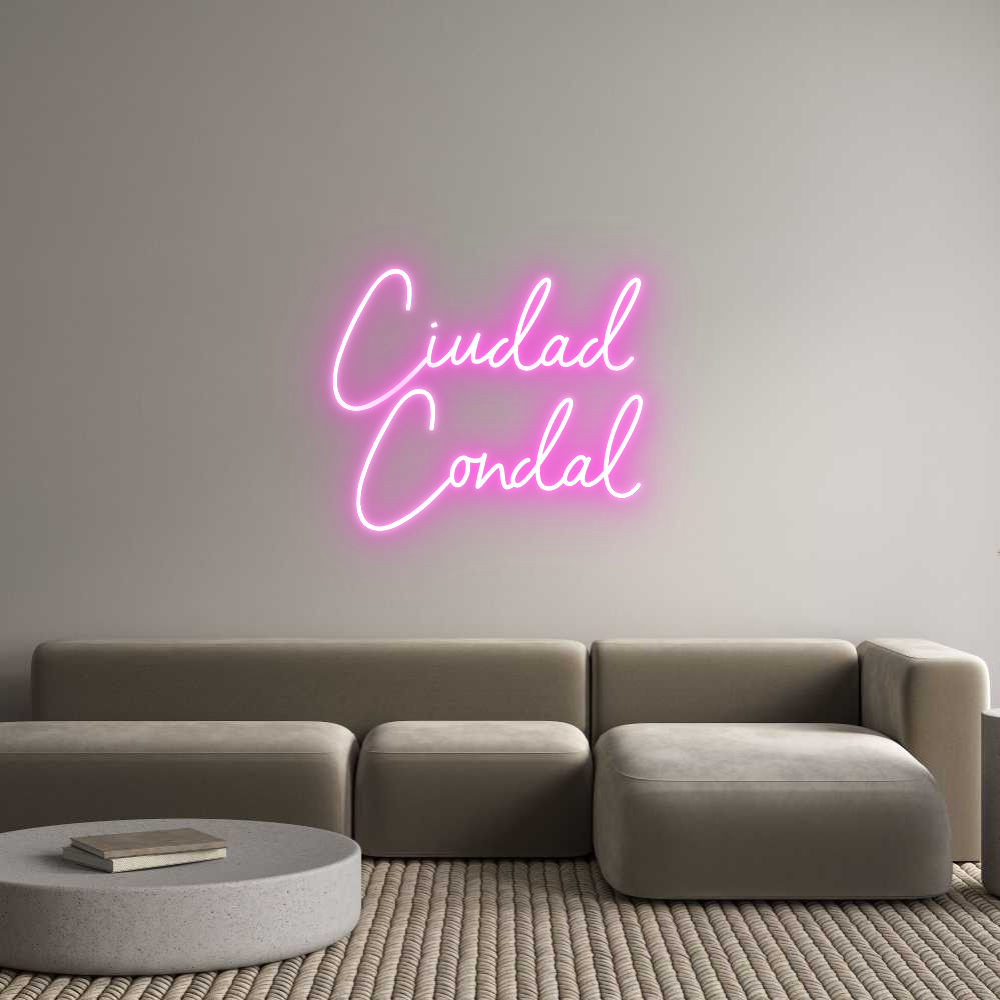 Custom Neon Sign Online Editor Ciudad 
Condal