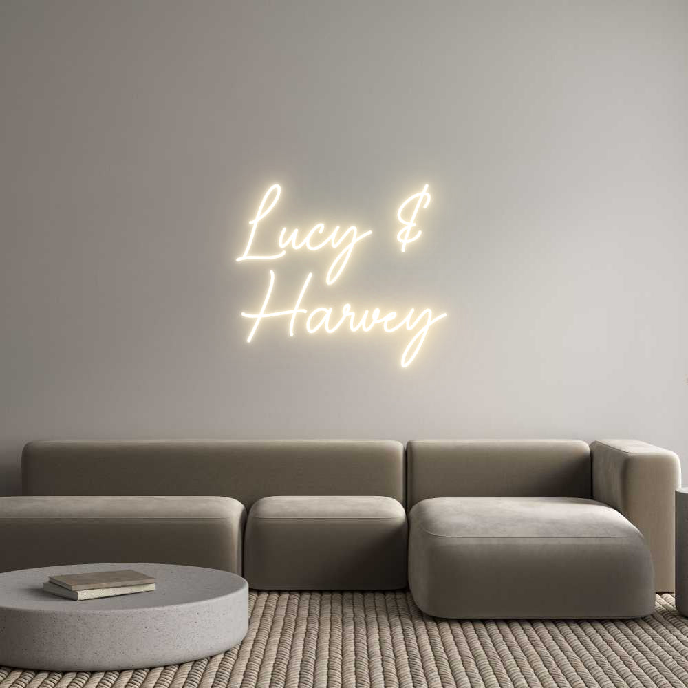 Custom Neon Sign Online Editor Lucy & 
Harvey