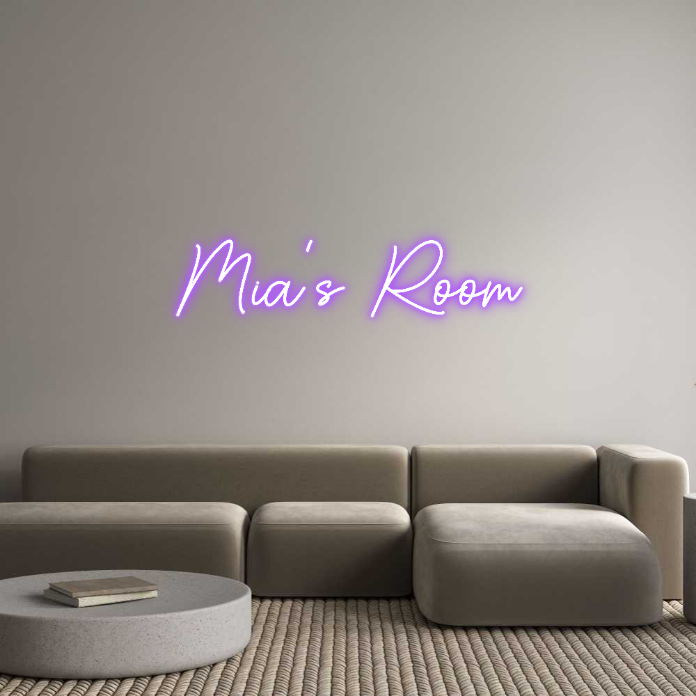Custom Neon Sign Online Editor Mia’s Room