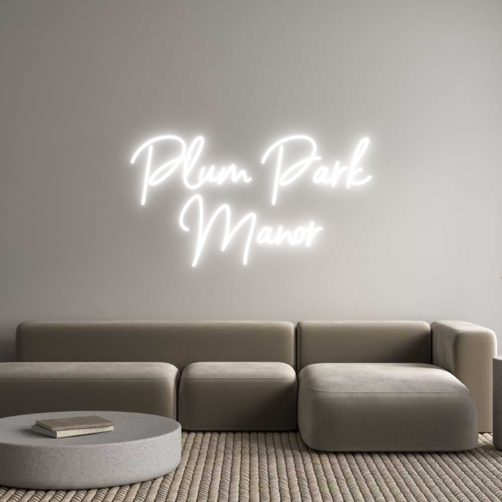 Custom Neon Sign Online Editor Plum Park
Ma...