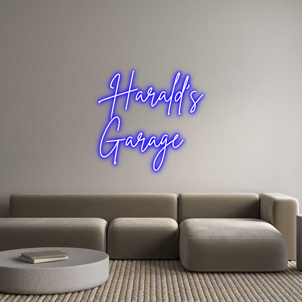 Custom Neon Sign Online Editor Harald’s
Gar...