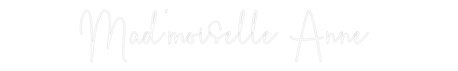 Custom Neon Sign Online Editor Mad'moiselle ...