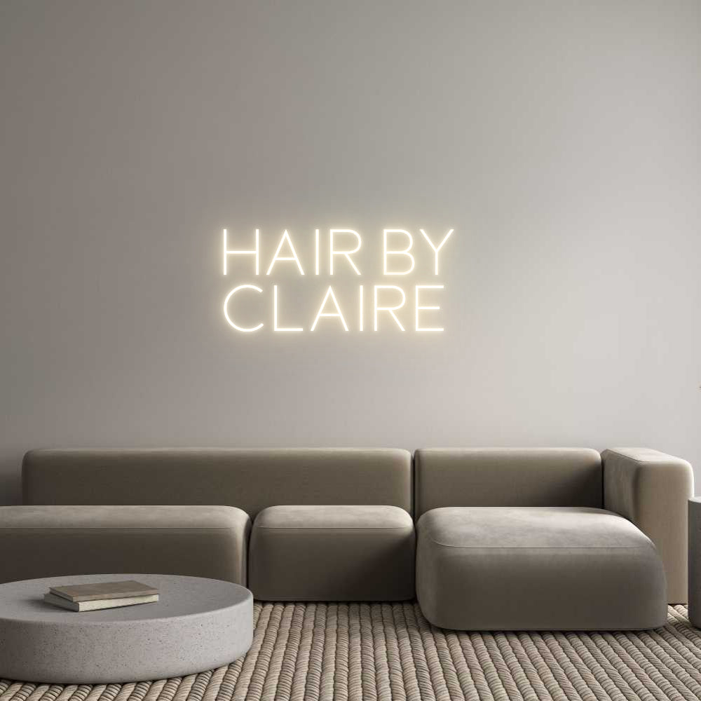 Custom Neon Sign Online Editor Hair by 
Cla...