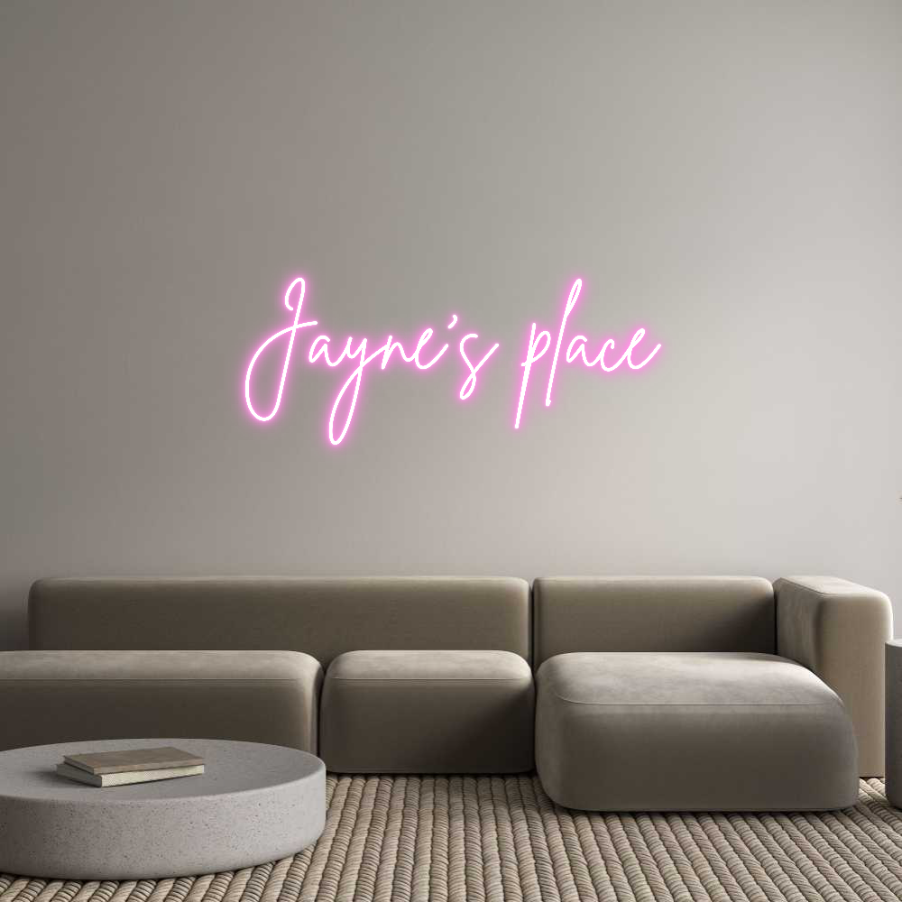 Custom Neon Sign Online Editor Jayne’s place