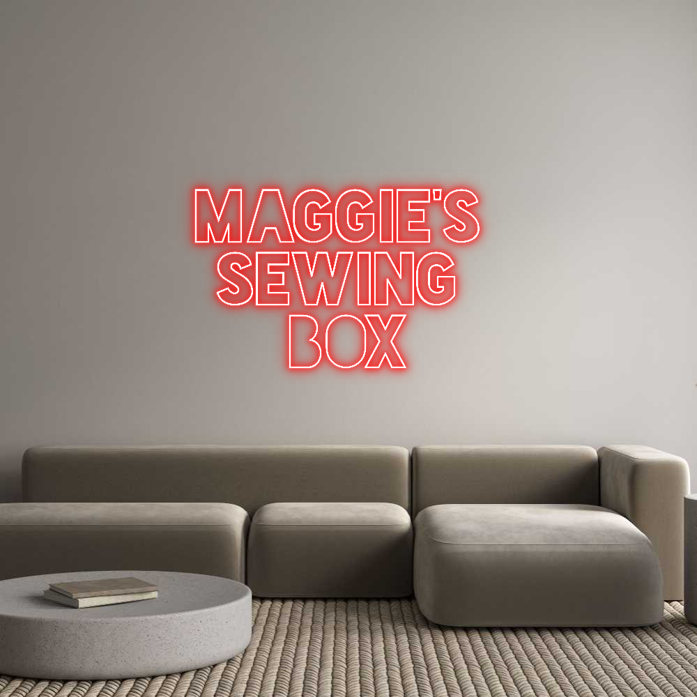 Custom Neon Sign Online Editor Maggie’s 
Se...