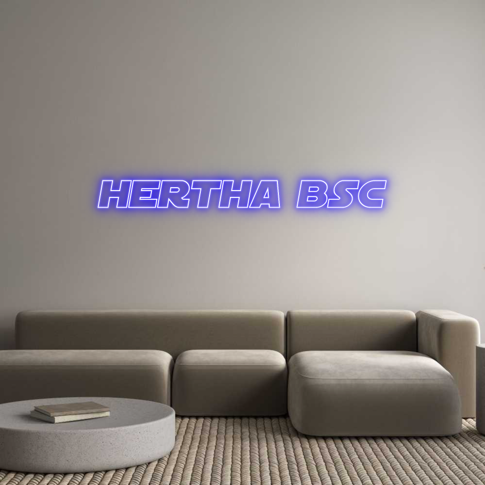 Custom Neon Sign Online Editor Hertha BSC
