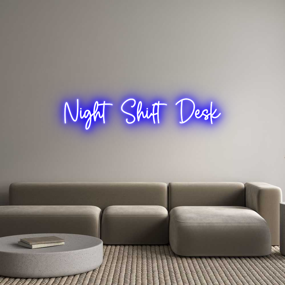 Custom Neon Sign Online Editor Night Shift D...