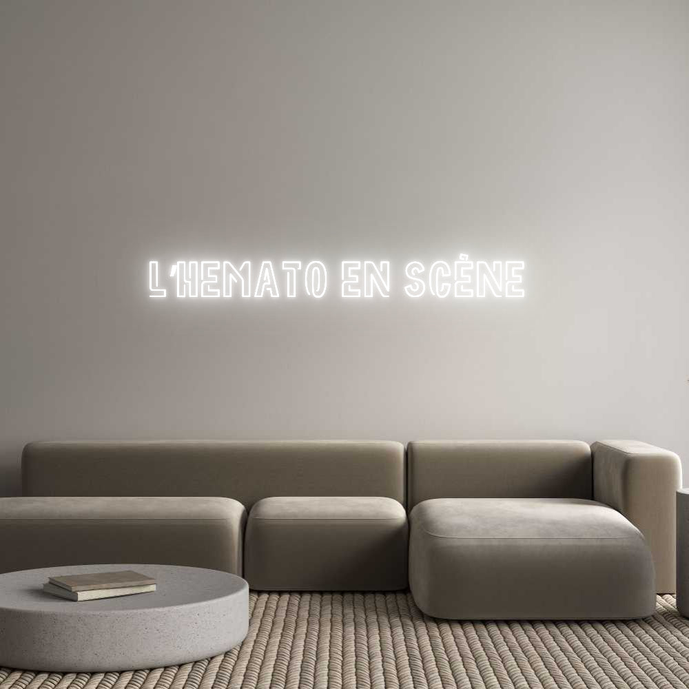 Custom Neon Sign Online Editor L’Hemato en s...