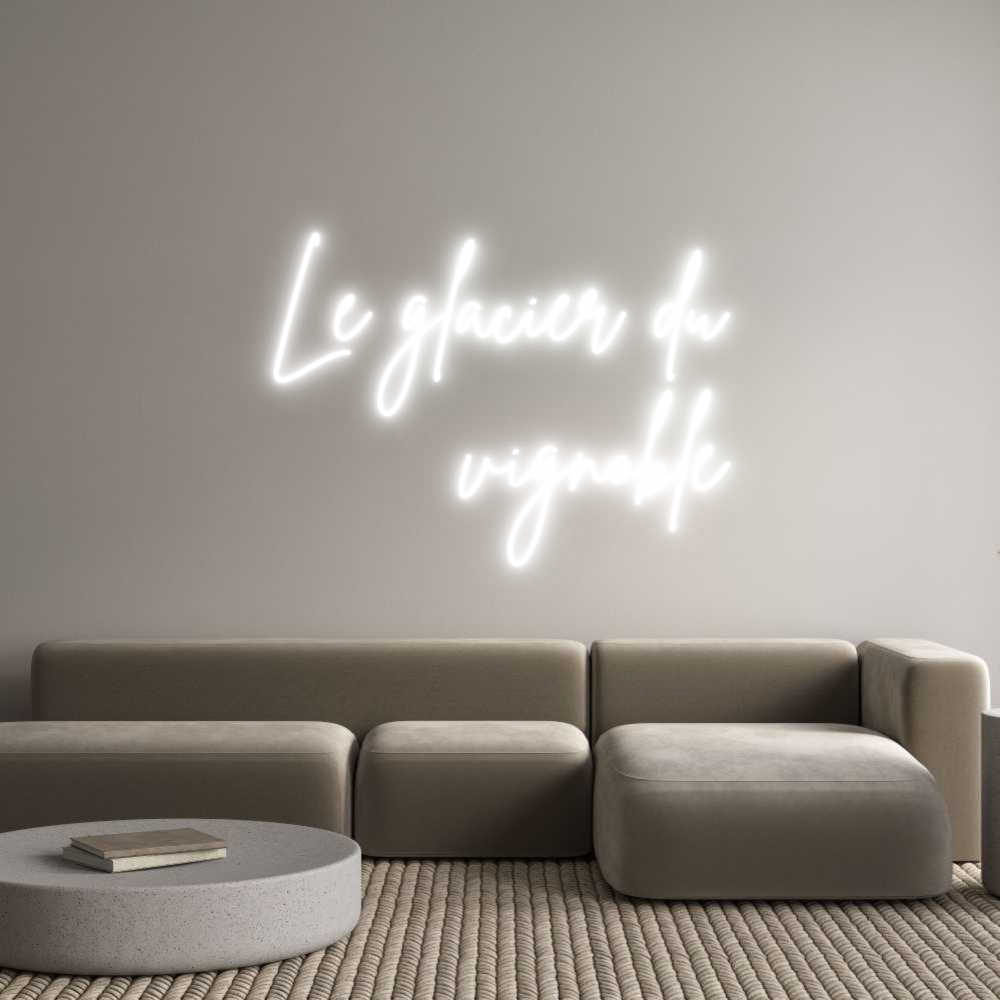 Custom Neon Sign Online Editor Le glacier du...
