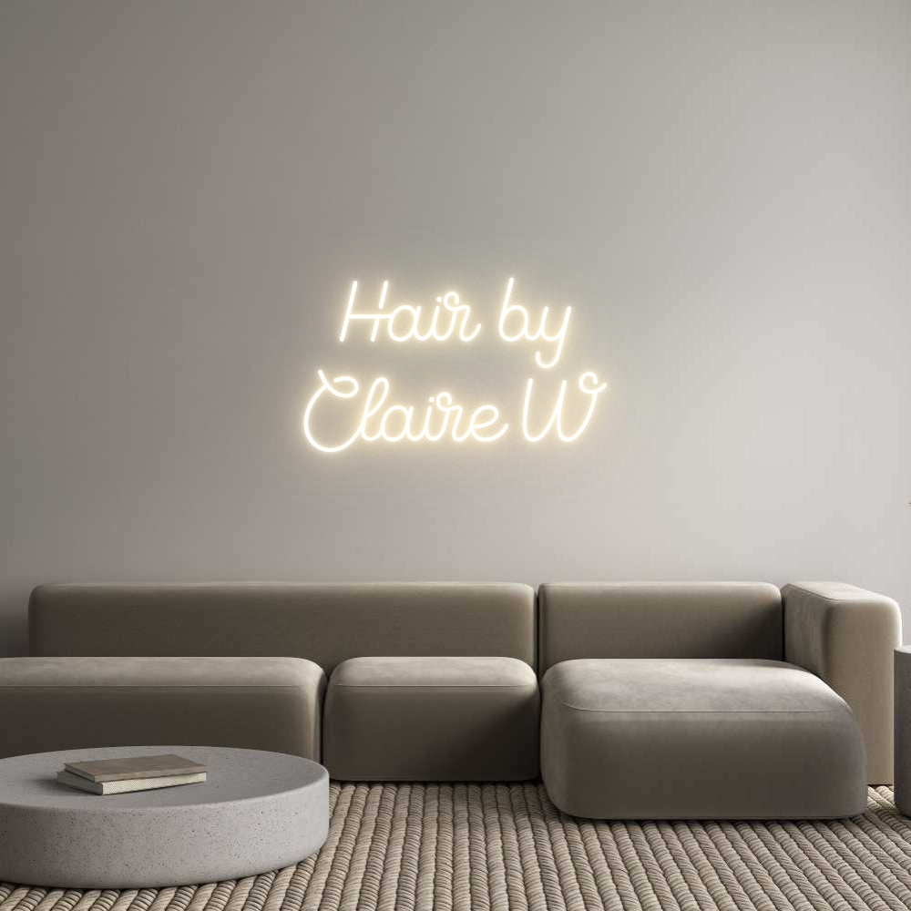 Custom Neon Sign Online Editor Hair by
Clai...