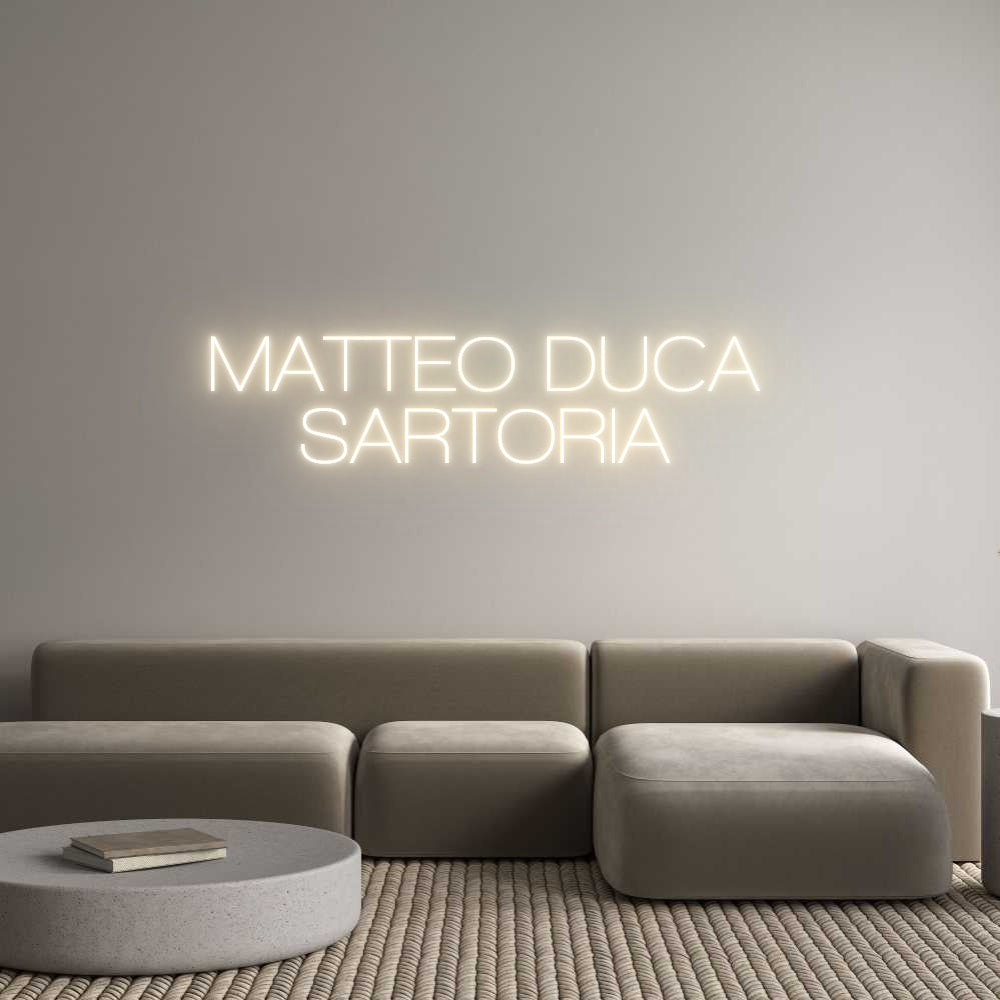 Custom Neon Sign Online Editor MATTEO DUCA 
...