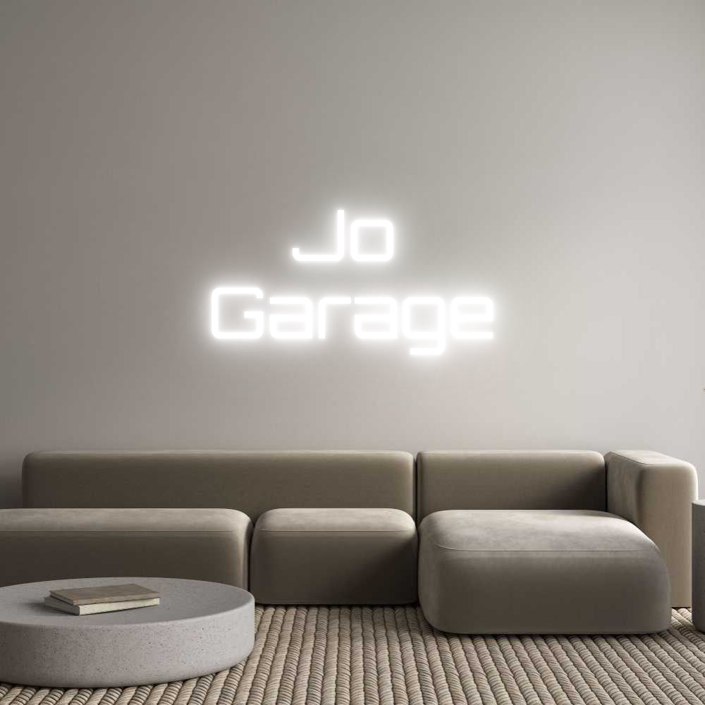 Custom Neon Sign Online Editor Jo 
Garage
