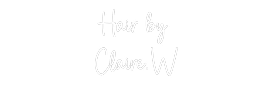 Custom Neon Sign Online Editor Hair by 
Cla...