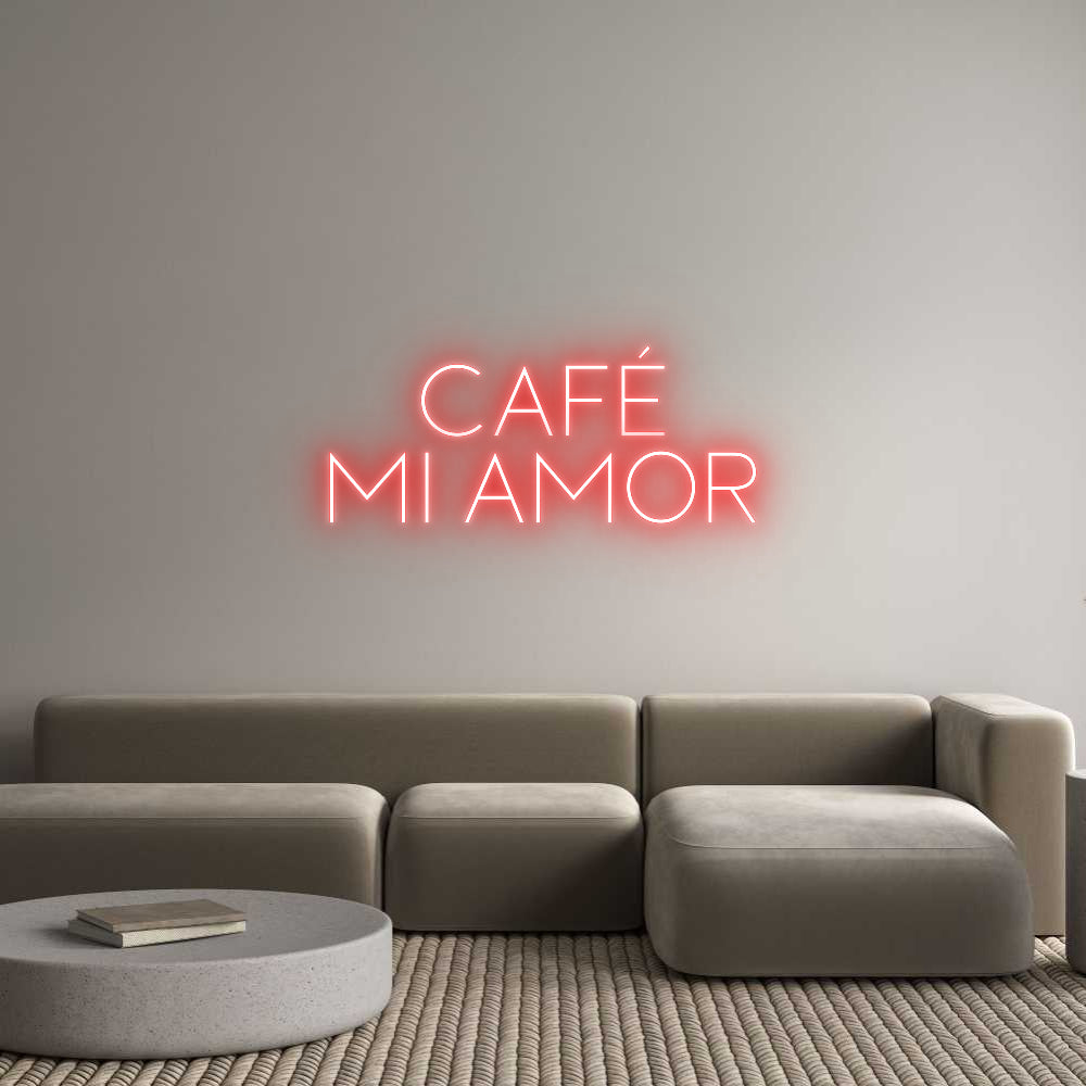 Custom Neon Sign Online Editor CAFÉ
MI AMOR