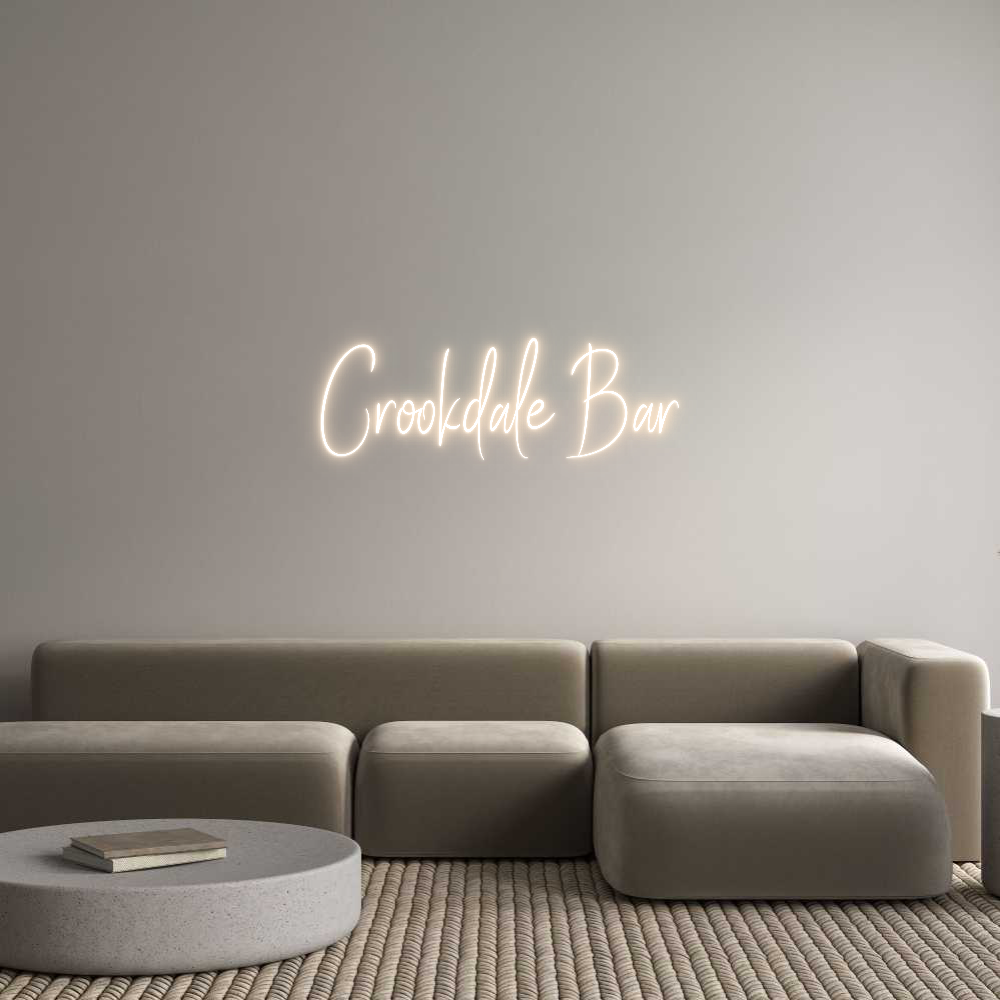 Custom Back Lit Neon Sign Online Editor Crookdale Bar