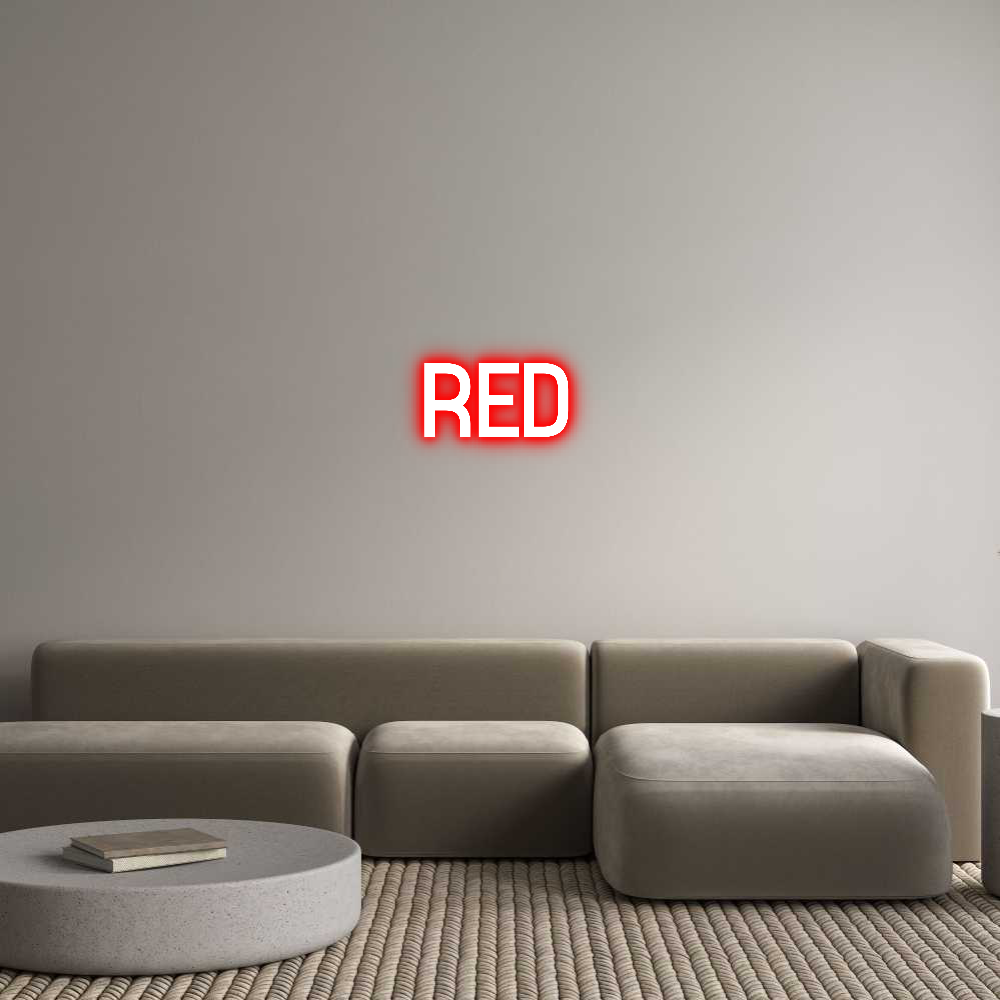 Custom Neon Sign Online Editor RED