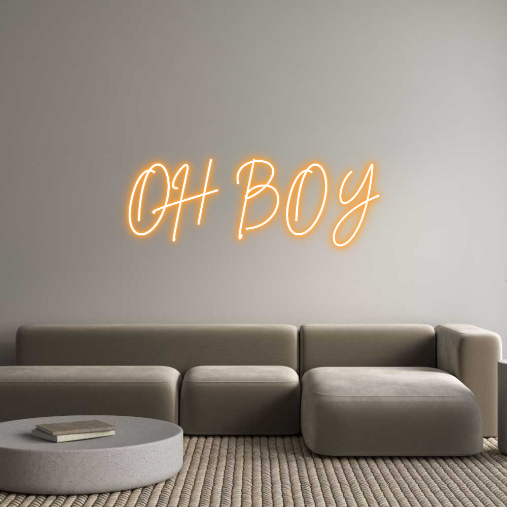 Custom Neon Sign Online Editor OH BOY