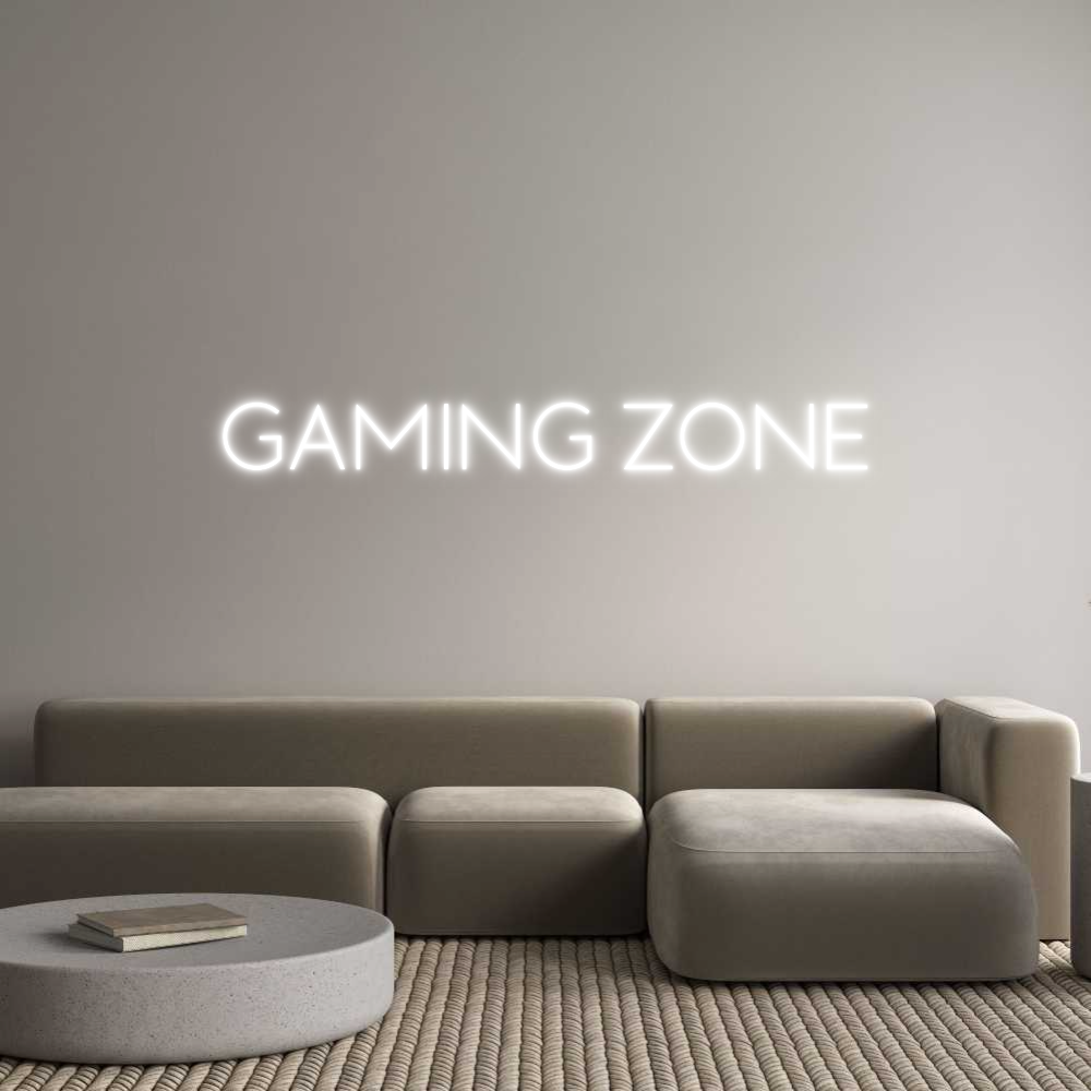 Custom Neon Sign Online Editor GAMING ZONE