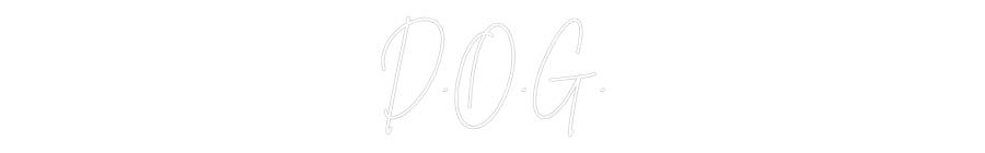 Custom Neon Sign Online Editor D.O.G.