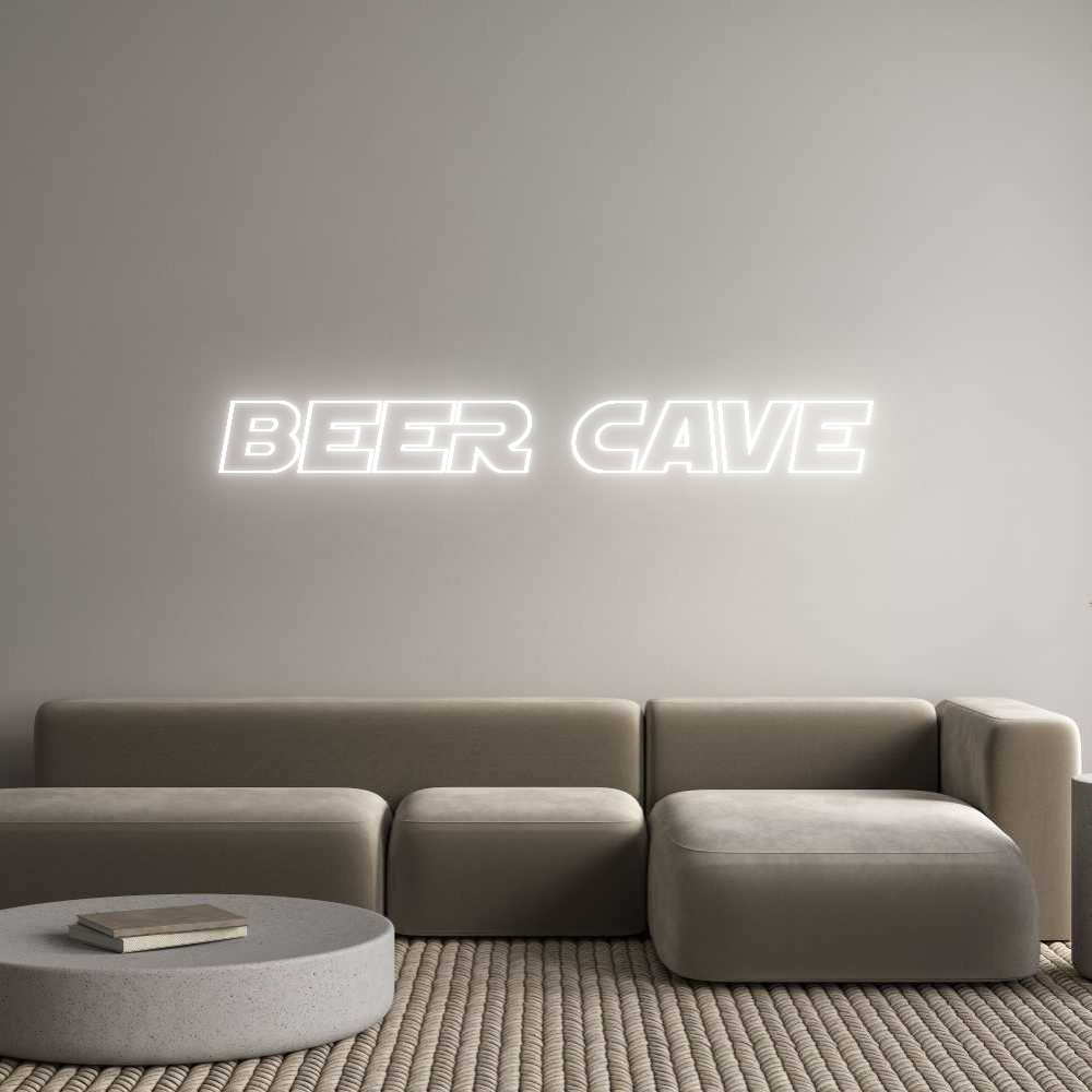Custom Neon Sign Online Editor BEER CAVE